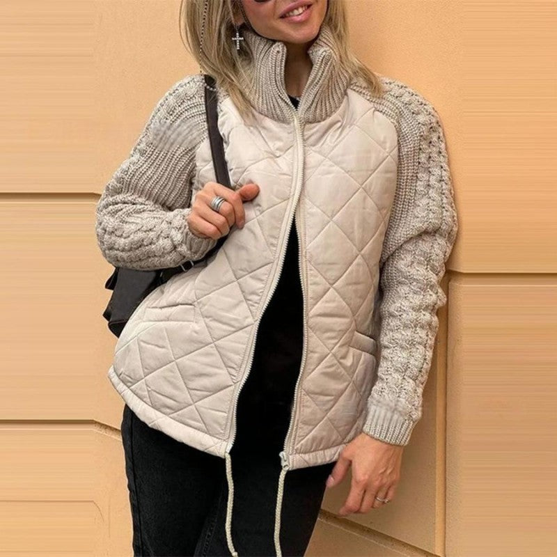 Valenzora | Knit Sleeve Patchwork Jacket