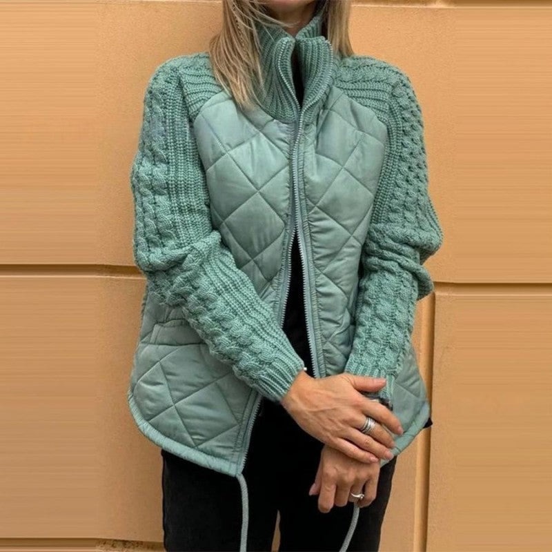 Valenzora | Knit Sleeve Patchwork Jacket