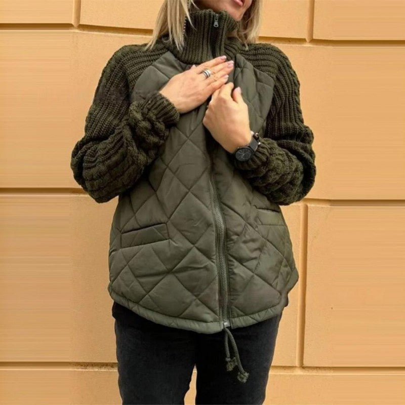 Valenzora | Knit Sleeve Patchwork Jacket