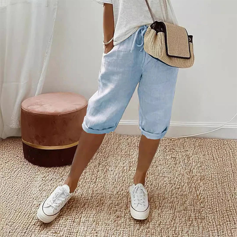 Valenzora | Cotton Linen Trousers