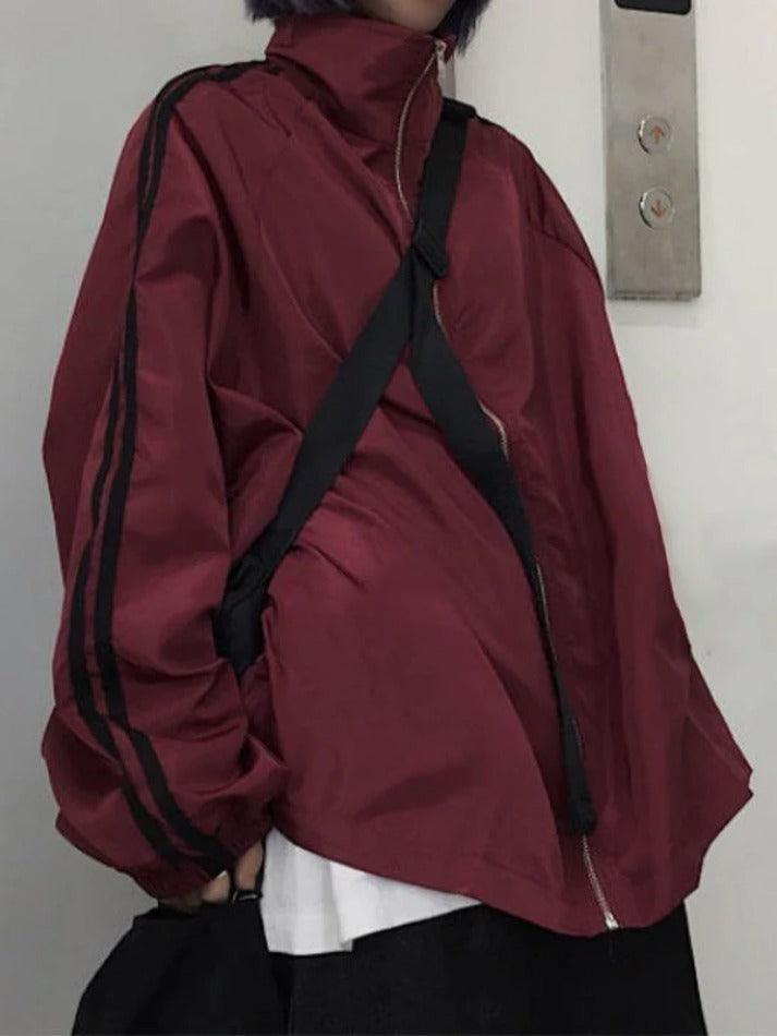 Valenzora | Jacke mit Kontraststreifen und Reißverschluss