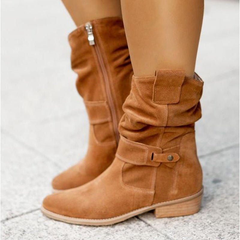 Valenzora | Comfort - Comfortable suede ankle boots with a low heel