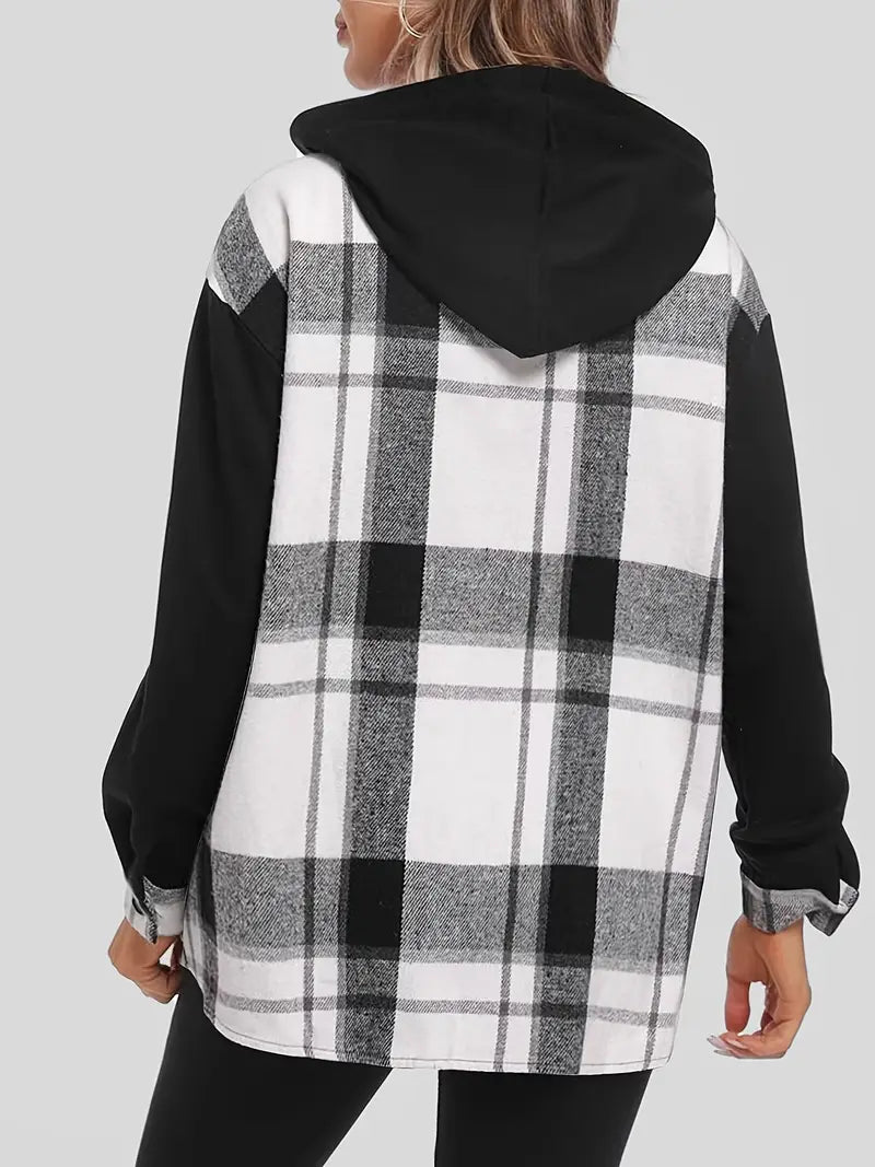 Valenzora | Checkered jacket with hood
