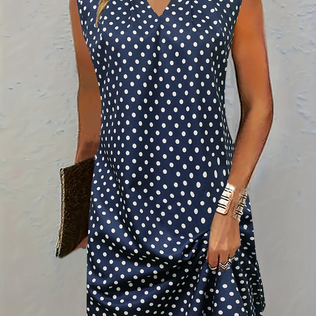 Valenzora | Striking striped sleeveless dress