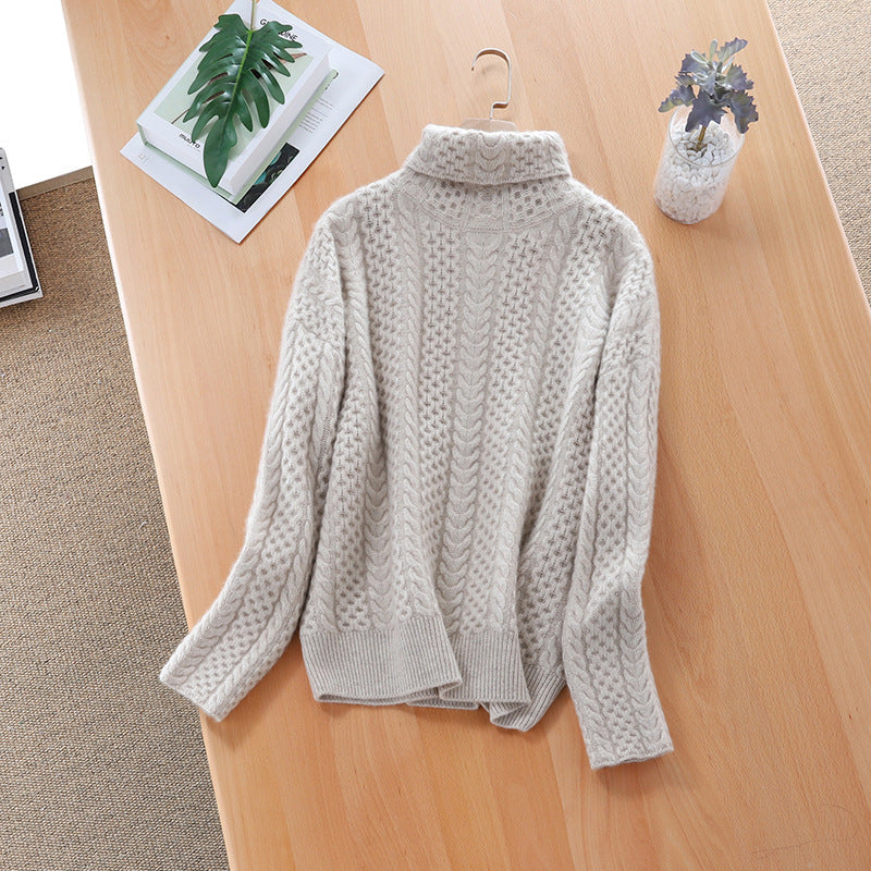 Valenzora | Women's cashmere turtleneck sweater