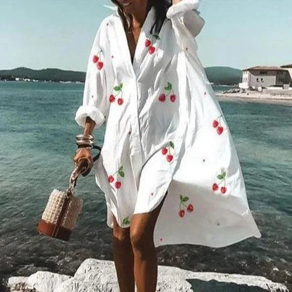 Valenzora | Casual mid-length shirt dress for women