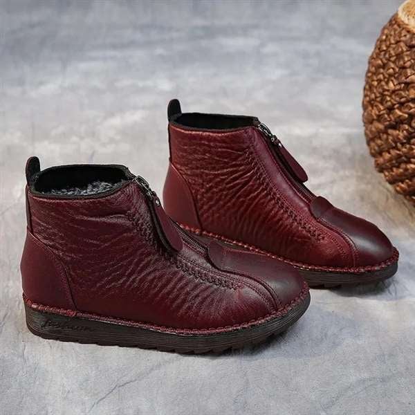 beliebte, rutschfeste Ankle Boots aus Leder