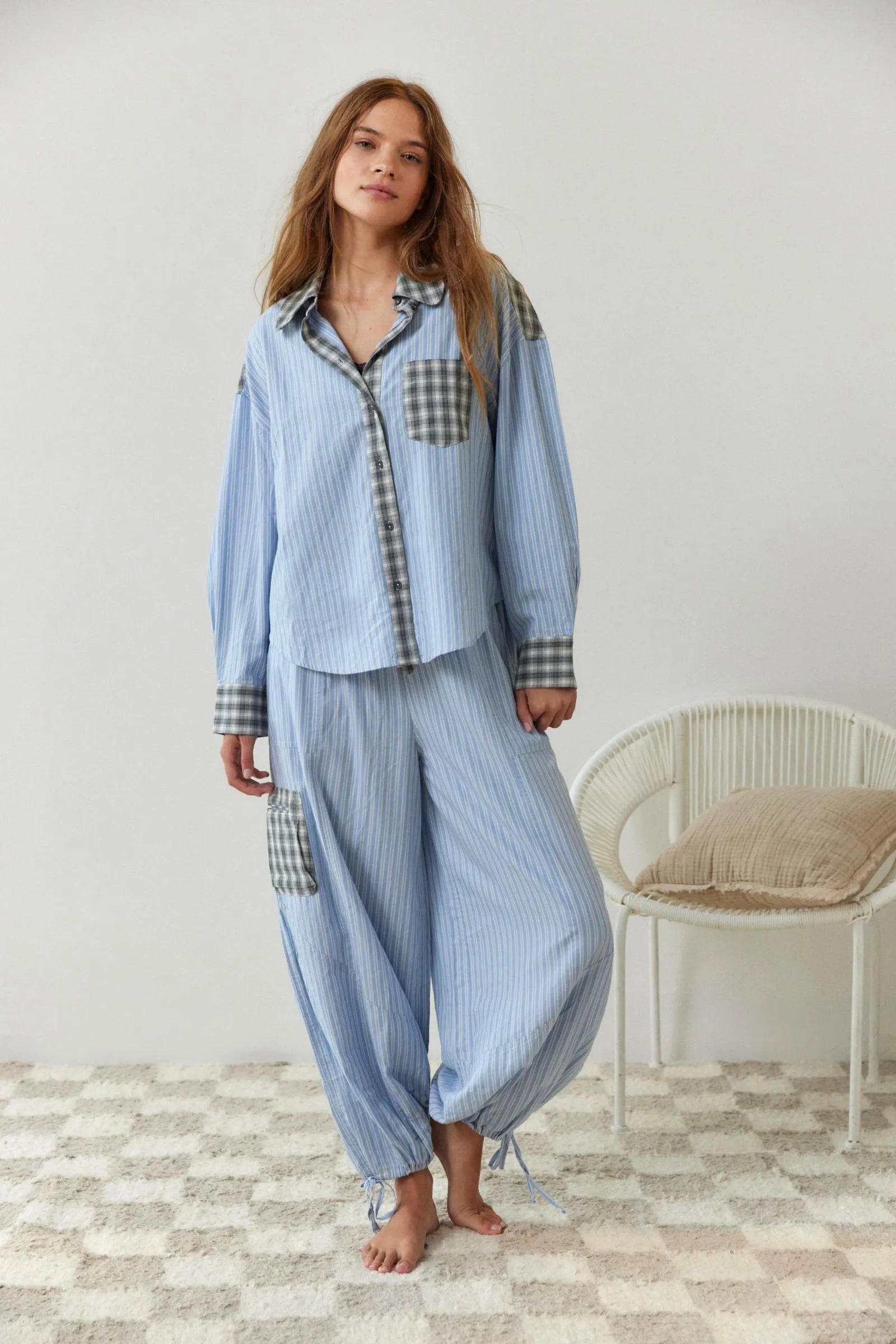 Valenzora | 2-piece casual pajama set - relaxed women's sleepwear