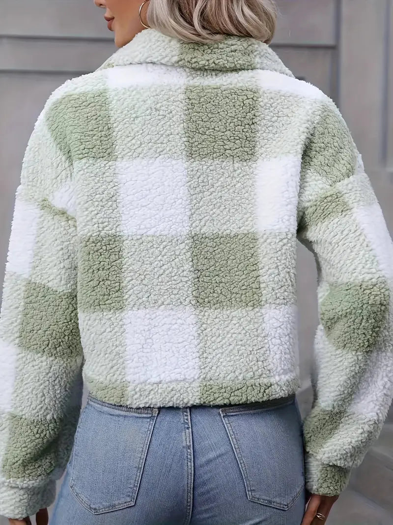 Valenzora | Comfortable winter jacket with long sleeves and buttons | Warm outerwear for winter