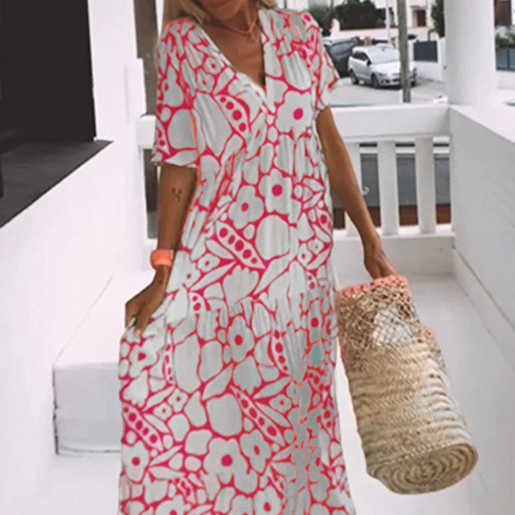 Valenzora | Loose, slimming floral dress in plus sizes