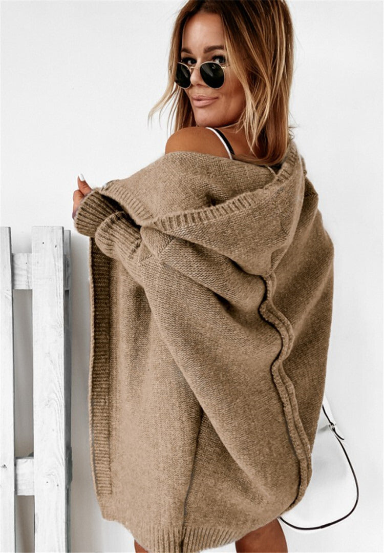 Valenzora | knitted cardigan - oversized women's sweater