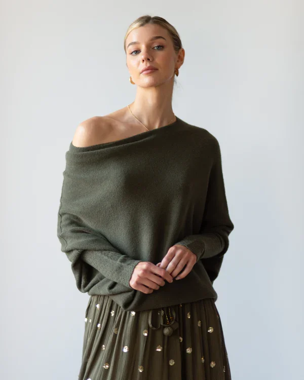 Mariemi™ - Asymmetrically Draped Sweater
