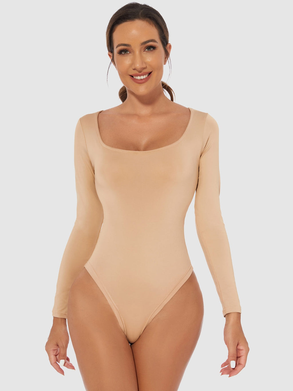 Valenzora | Full Size Crew Long Sleeve Bodysuit