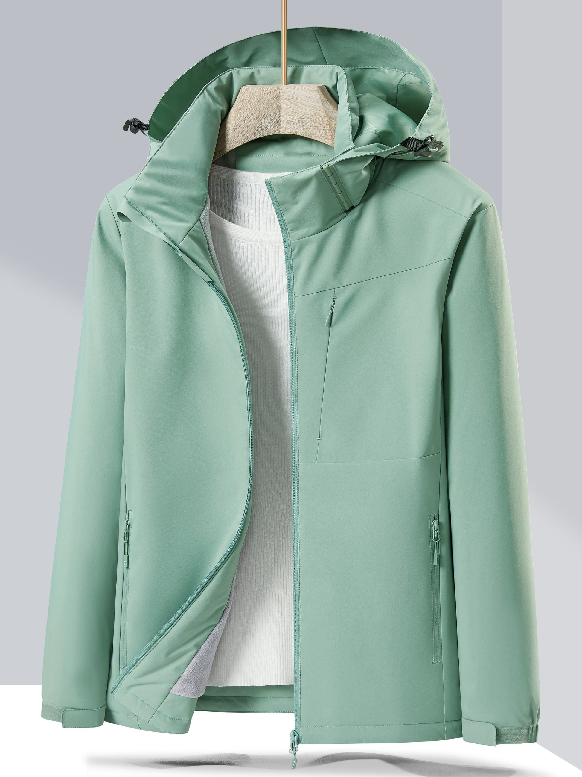 Valenzora Waterproof Fleece Winter Jacket with Hood for Women | Perfect for Outdoor Activities