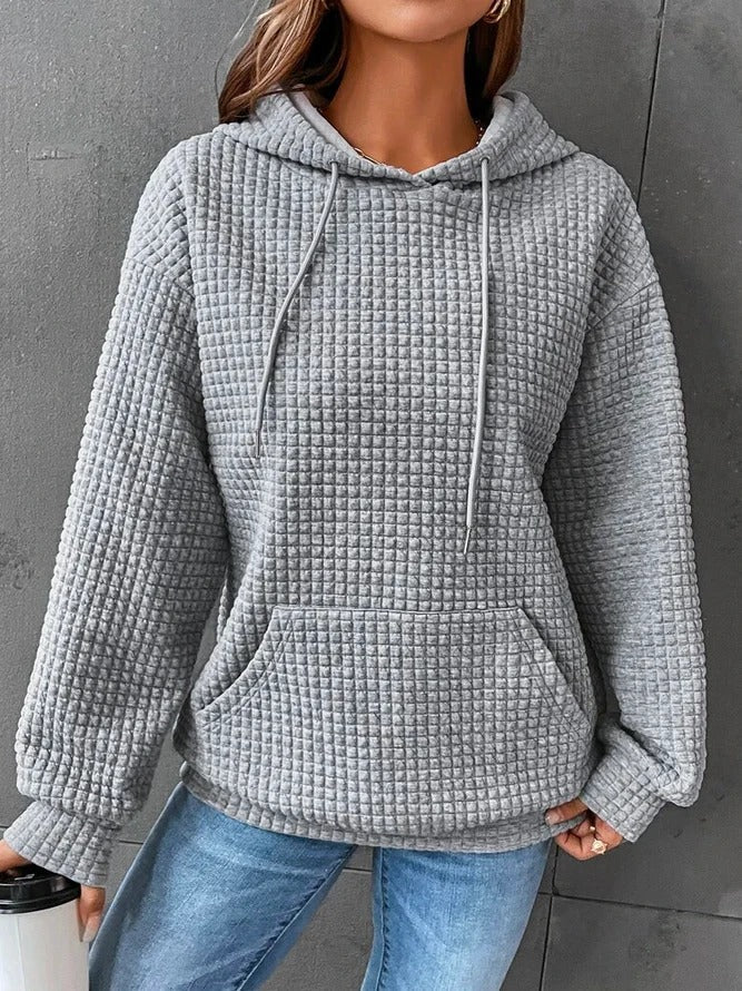 Valenzora | Lässiger einfarbiger Hoodie für Damen