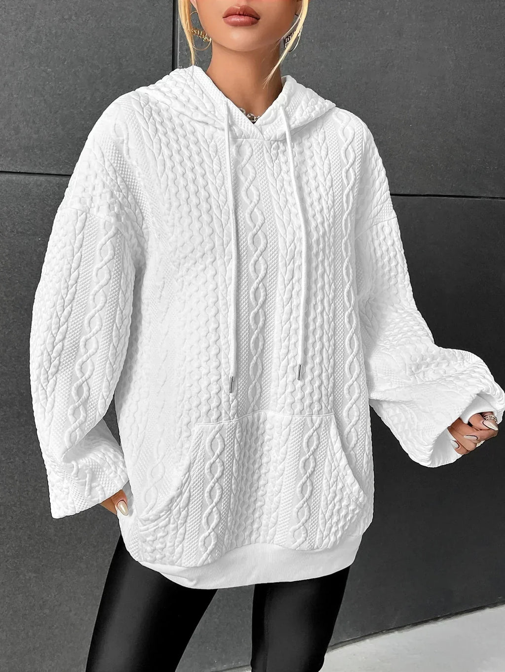 Kathryn™ - Oversized Kapuzenpullover mit Tunnelzug
