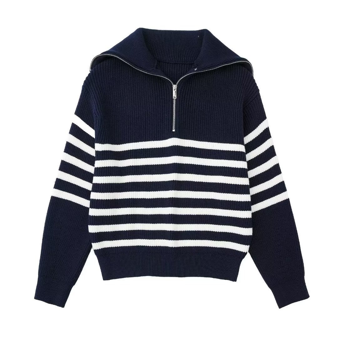 Valenzora | All Match Wollpullover mit offenem Kragen
