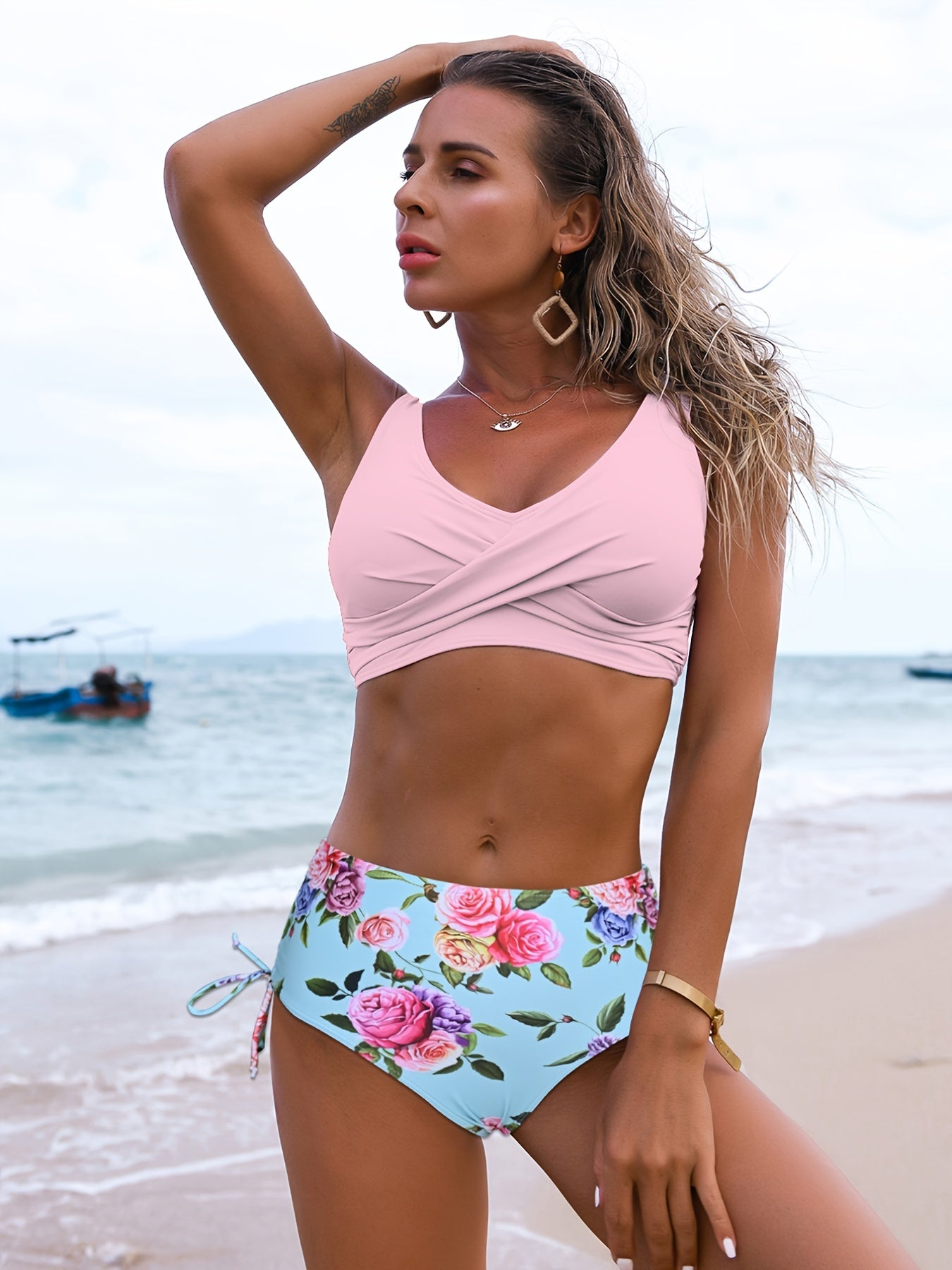 Valenzora | Simple high-waisted bikini set for women