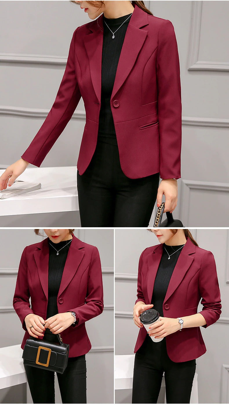 Valenzora Casual Pockets Short Blazer