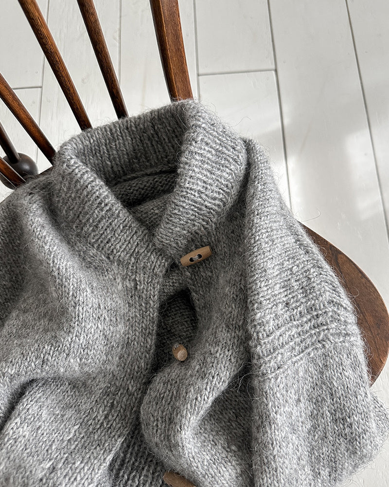 Valenzora | Grey cardigan with buttons