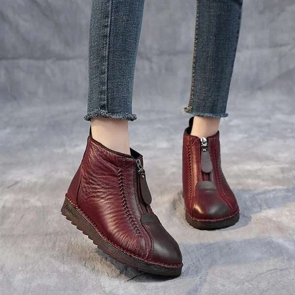 beliebte, rutschfeste Ankle Boots aus Leder