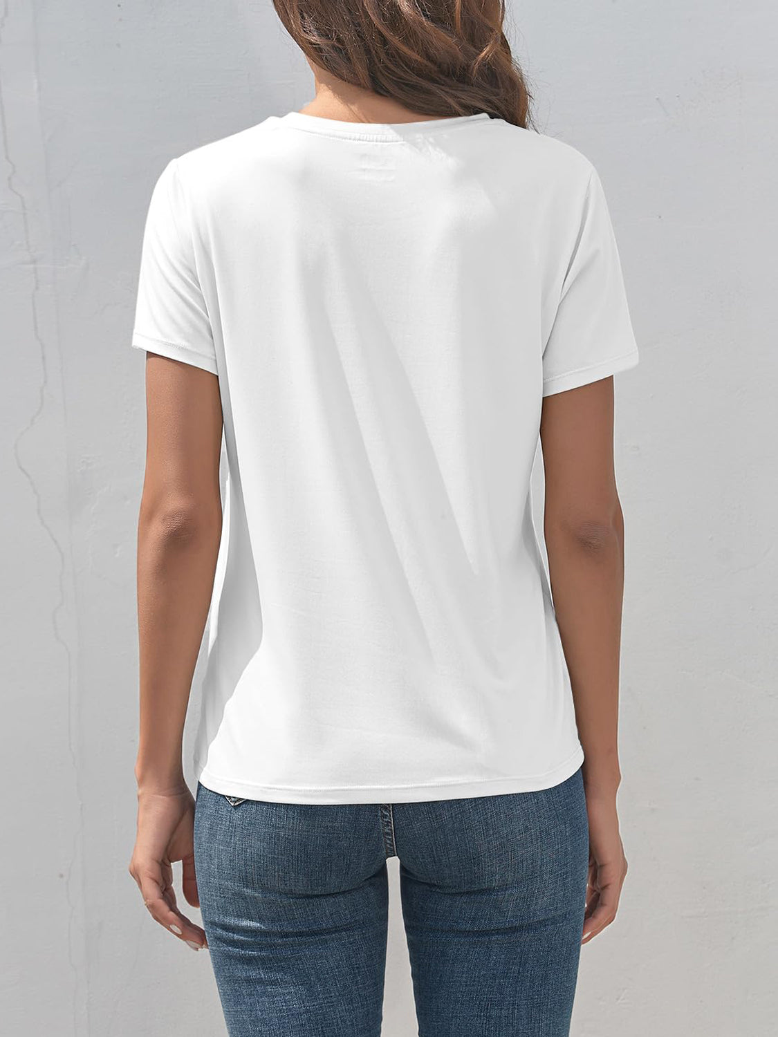 Valenzora | Smile Crew Neck Short Sleeve T-Shirt