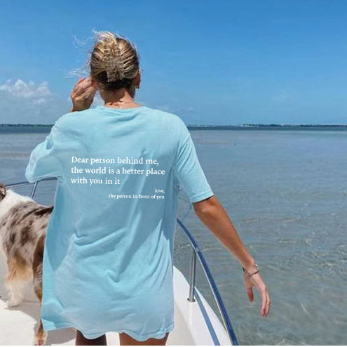 Valenzora | Women's T-shirt with round neck and slogan