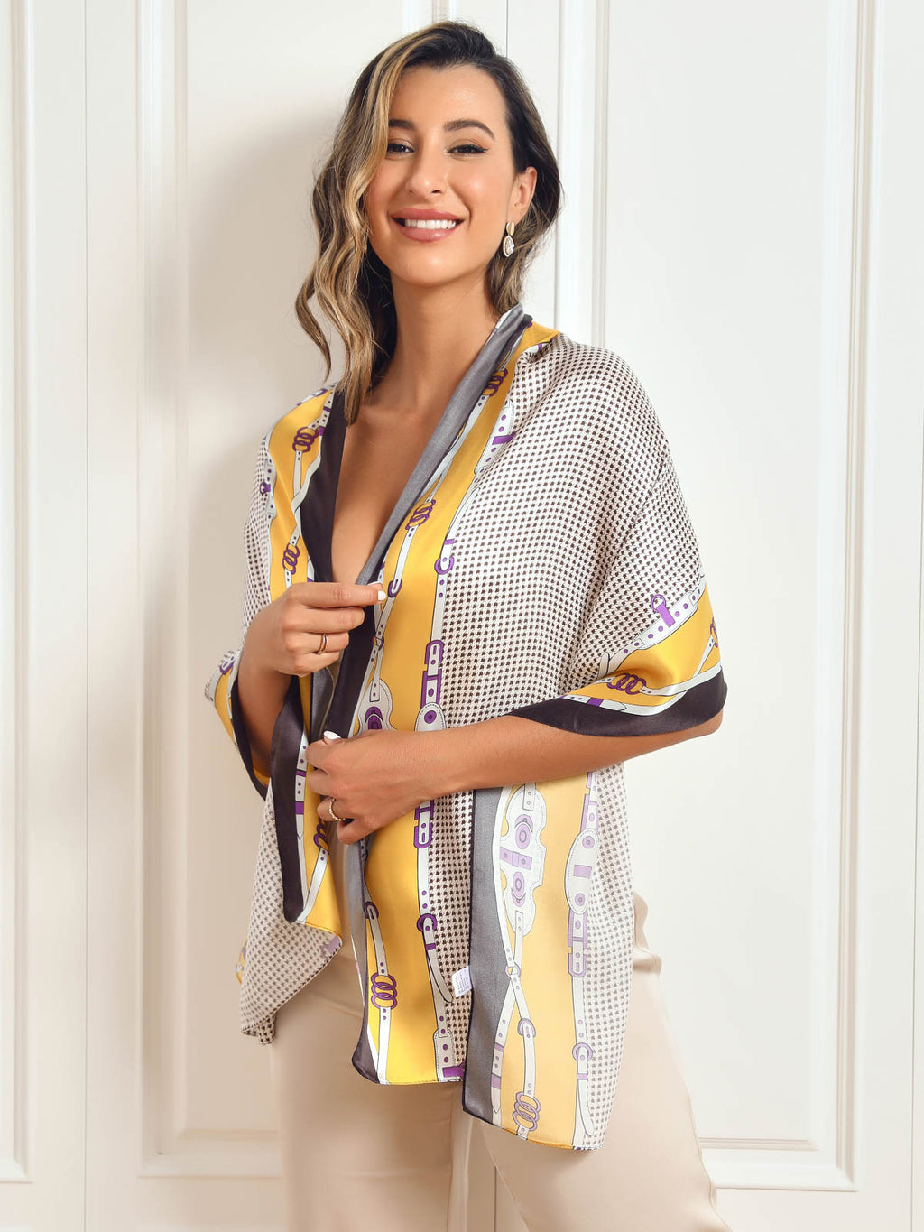 Valenzora | Luxurious women's scarf made of mulberry silk