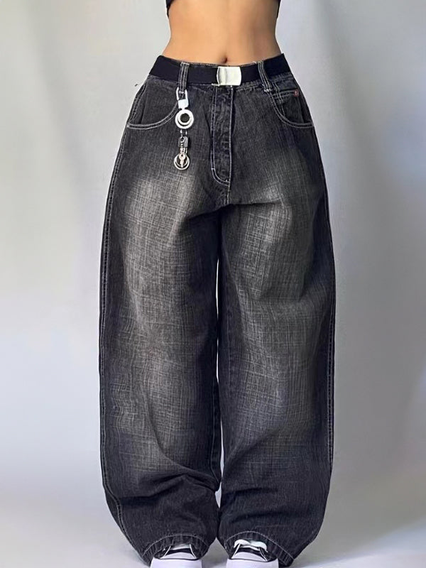 Valenzora | American Retro Distressed Washed Boyfriend Jeans
