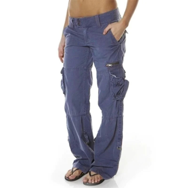 Valenzora | Damen-Cargohose in Schwarz