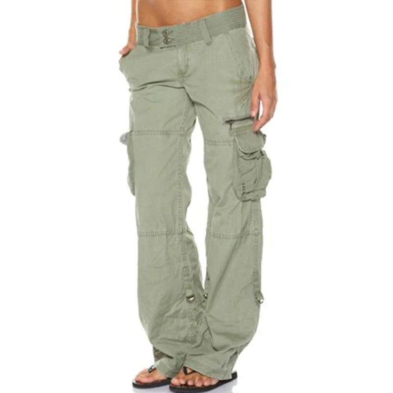 Valenzora | Damen-Cargohose in Schwarz
