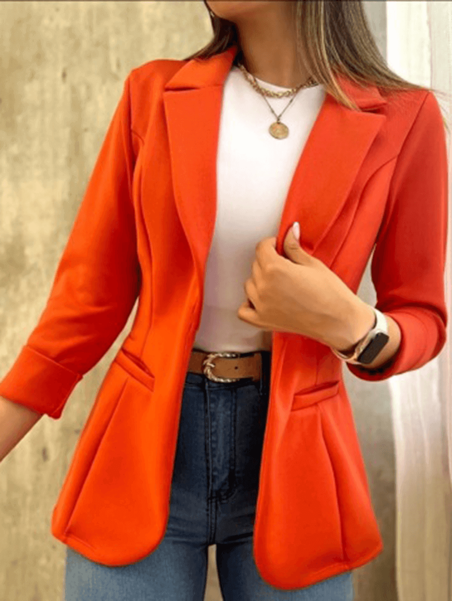 Valenzora | Women's Elegant Green Blazer