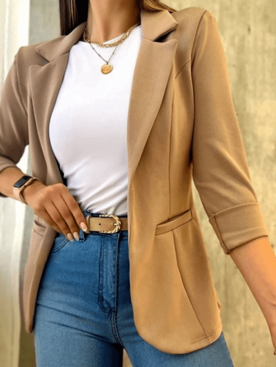 Valenzora | Women's Elegant Green Blazer