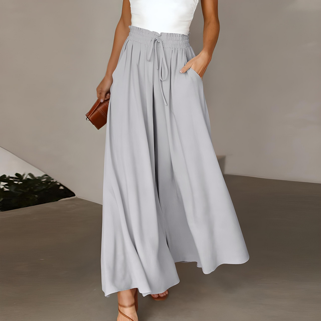 Valenzora | Women's Elegant Wide Leg Summer Trousers