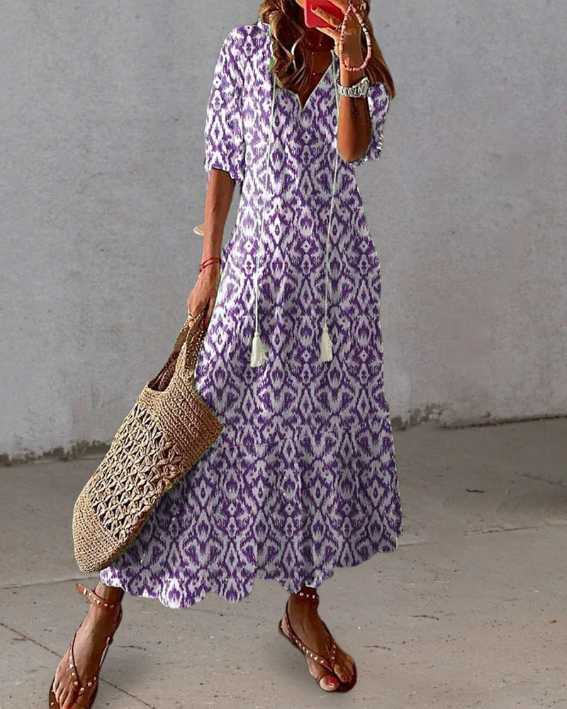 Valenzora | Women's Elegant Boho Summer Dress