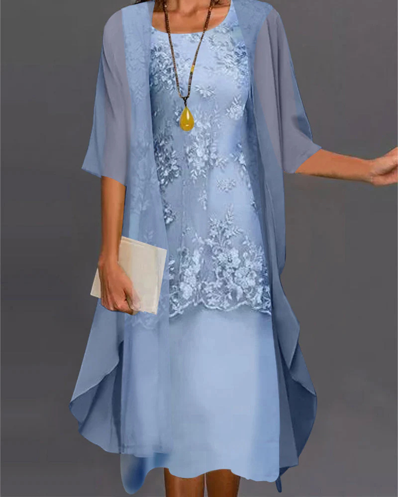 Valenzora | Chiffonkleid Festlich Midi