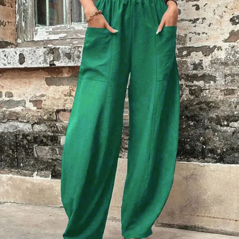Valenzora | Women's high-waist trousers, loose fit