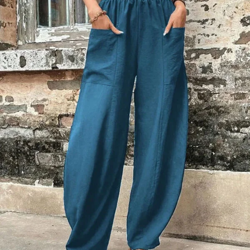 Valenzora | Women's high-waist trousers, loose fit