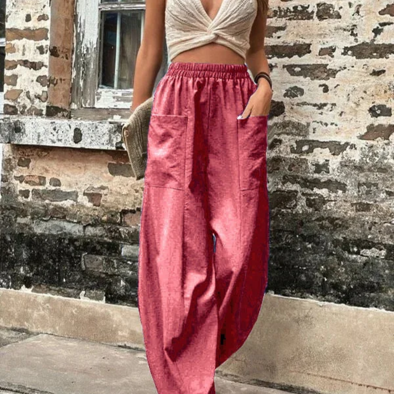 Valenzora | Women's high-waist trousers, loose fit