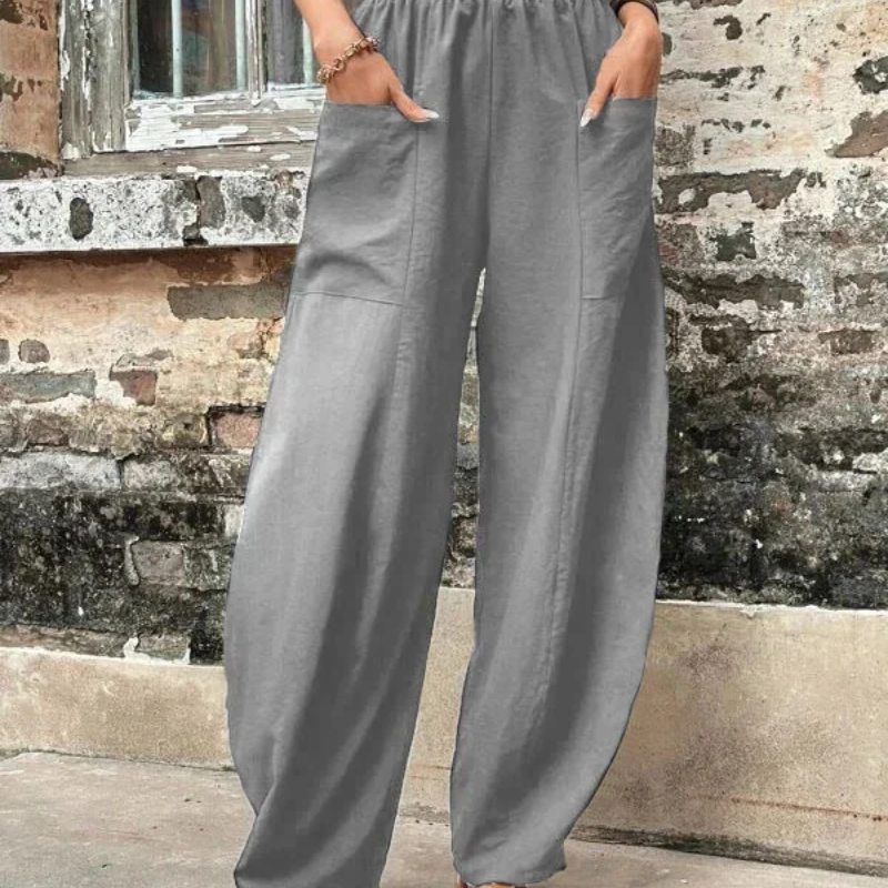 Valenzora | Women's high-waist trousers, loose fit