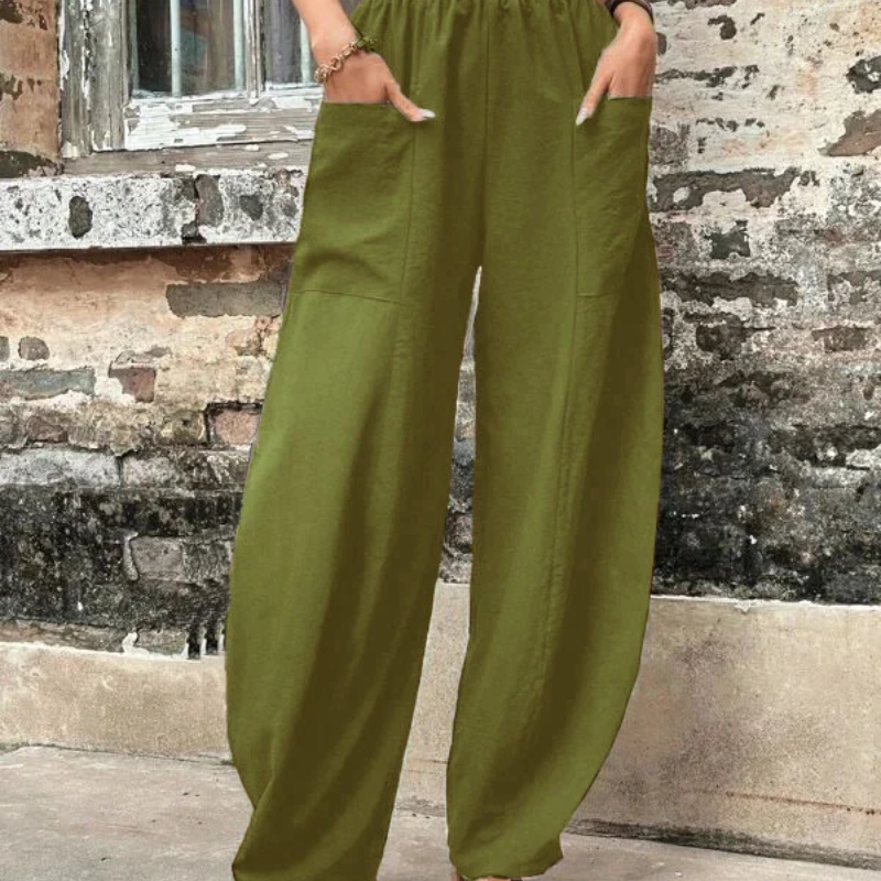 Valenzora | Women's high-waist trousers, loose fit