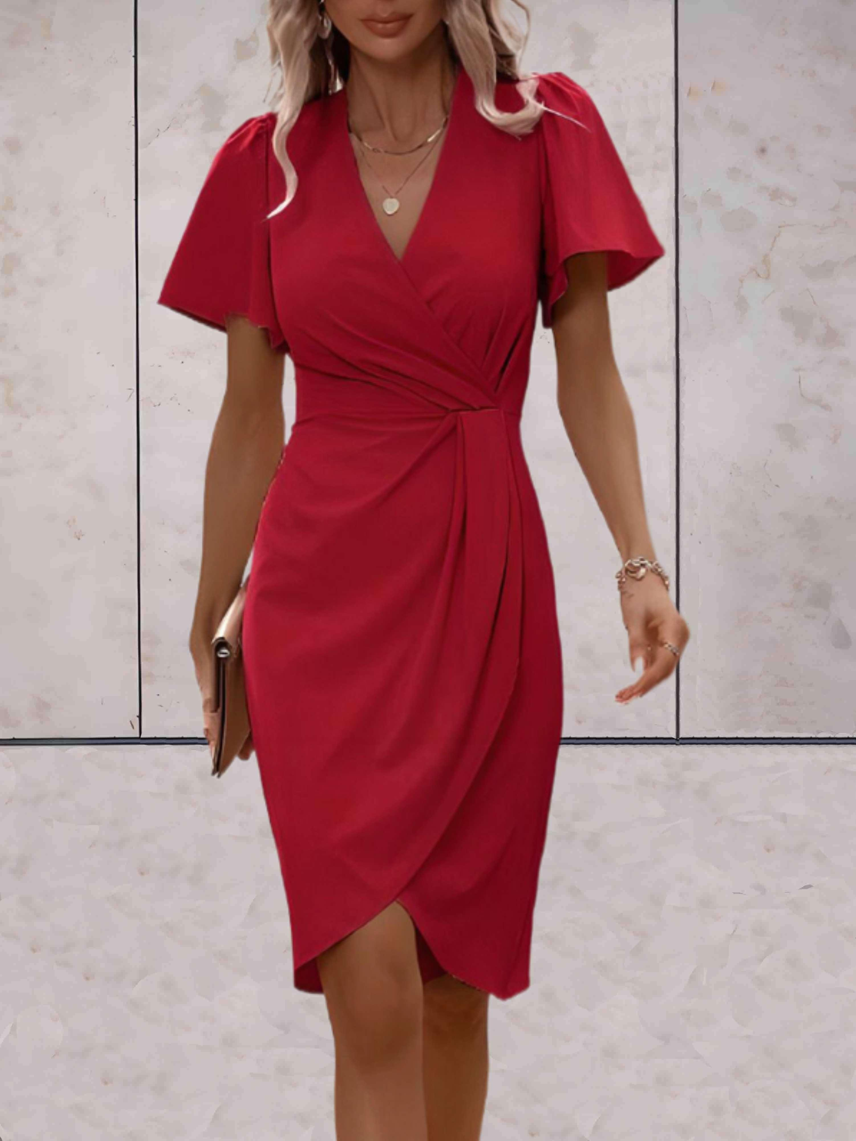Valenzora | Wedding Guest Wrap Dress Mini
