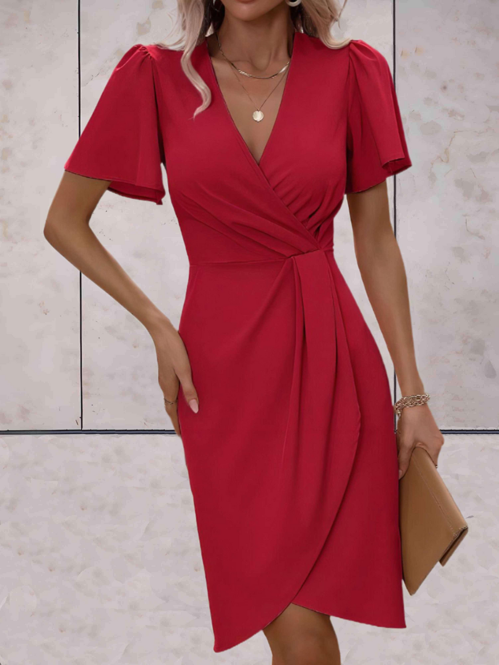 Valenzora | Wedding Guest Wrap Dress Mini