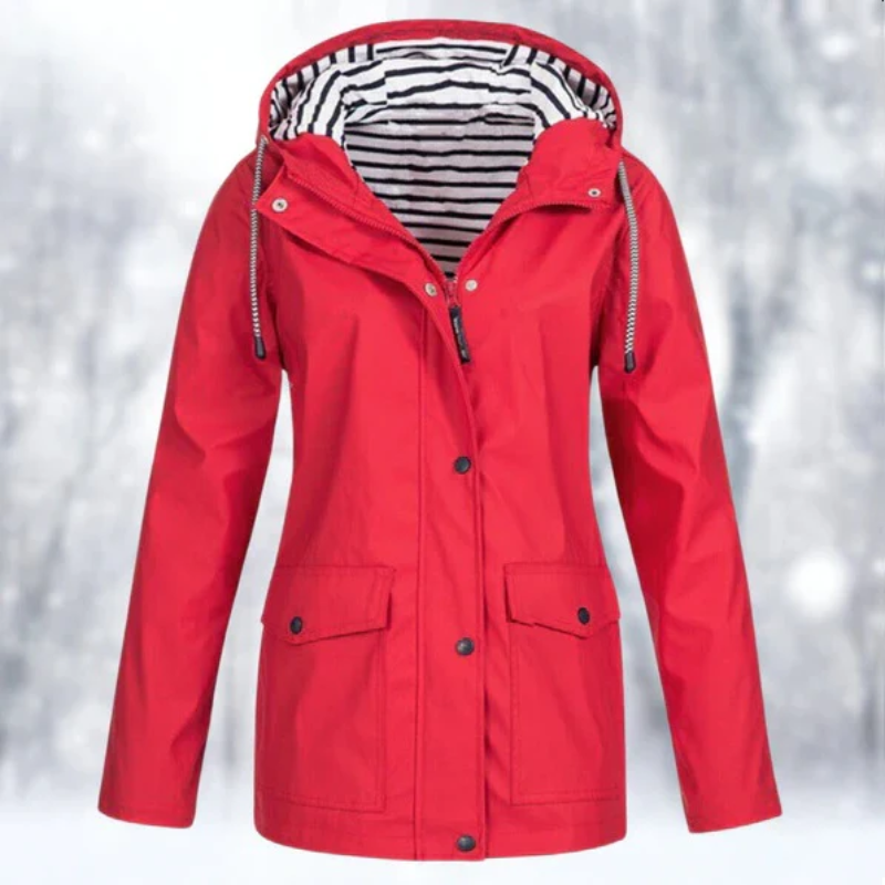 Valenzora | Women's Hooded Rain Jacket Waterproof
