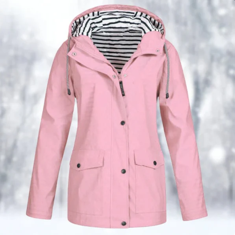 Valenzora | Women's Hooded Rain Jacket Waterproof