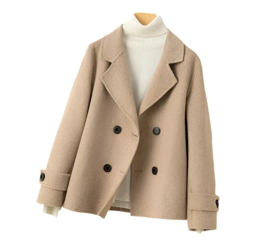 Valenzora | Women's Beige Pea Jacket