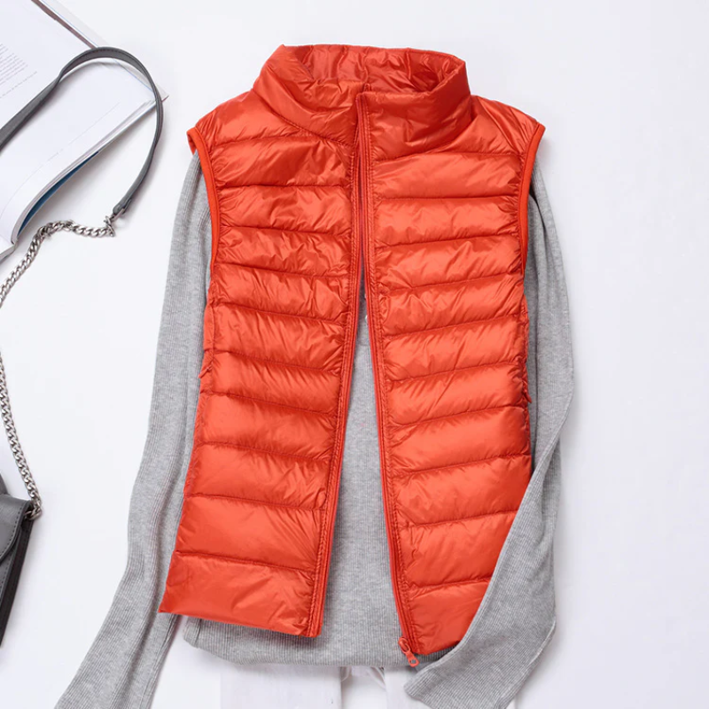 Valenzora | Women's Lightweight Quilted Jacket Sleeveless Vest