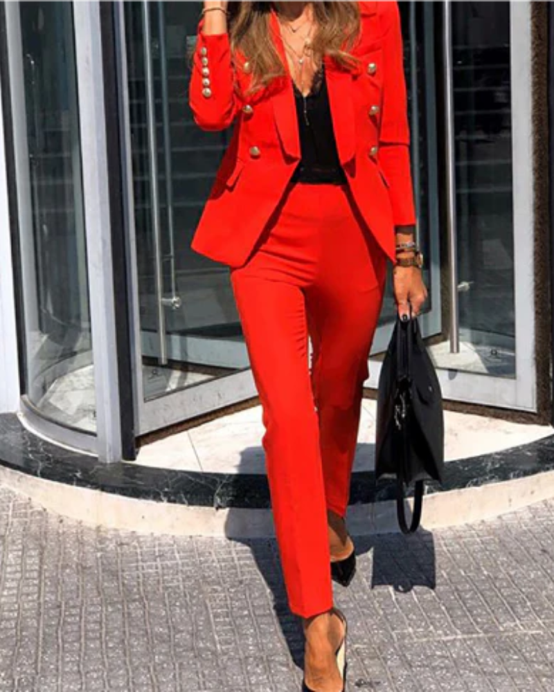 Valenzora | Women's Elegant Two-Piece Suit Set