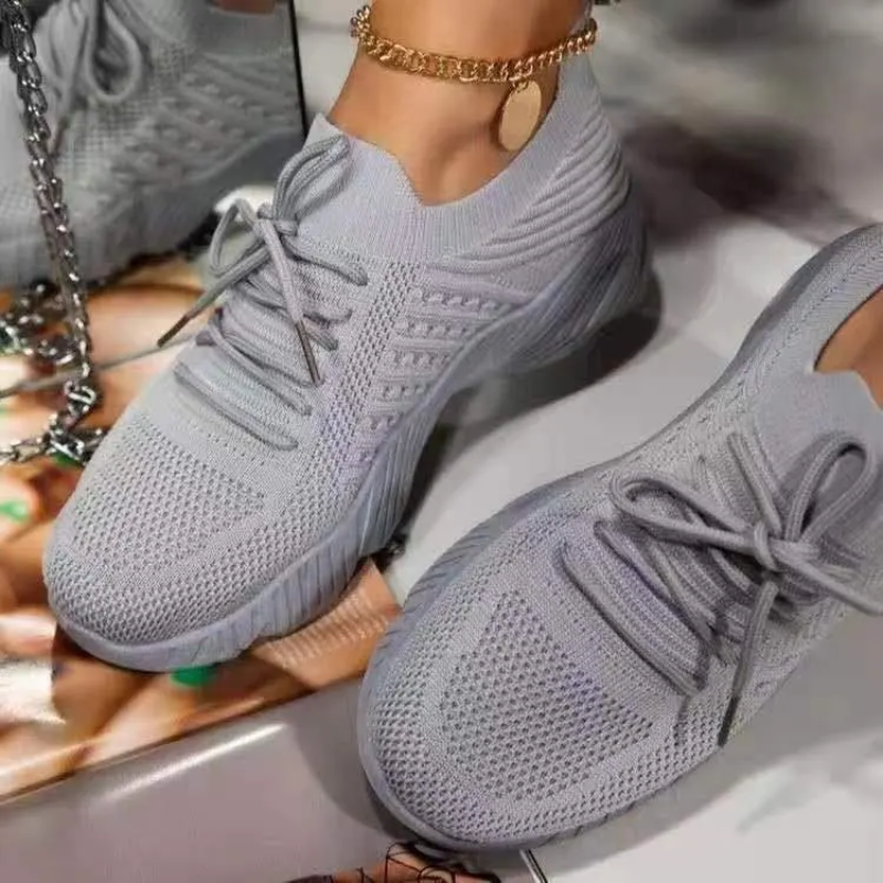 Valenzora | Women's Black Sneakers, Fashionable Trainers