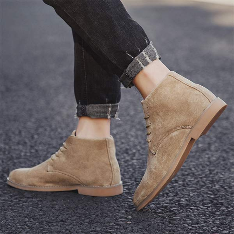 Valenzora | Women's Black Flat Ankle Boots